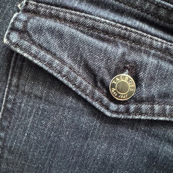 Talbots Petites Boot Jeans Women's Sz 6P Blue Preppy Mid Rise Western Country - Picture 11 of 13